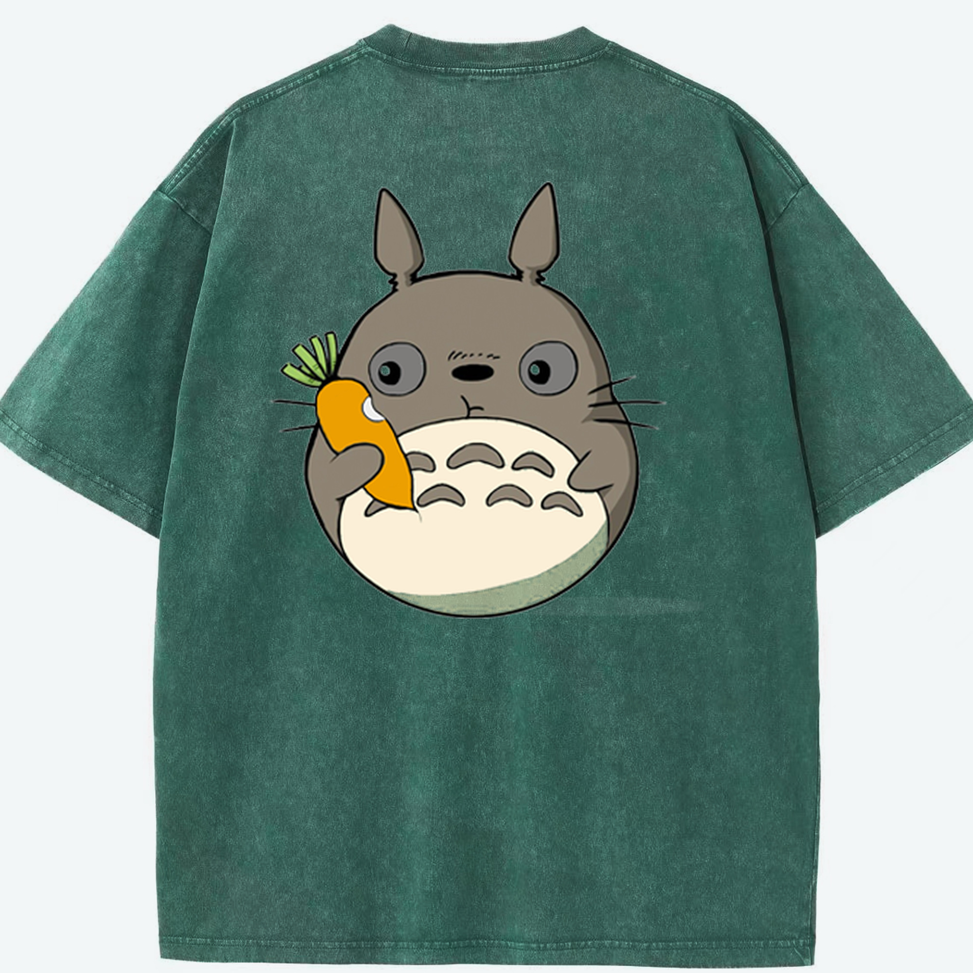 （画像用） となりのトトロ 草壁メイ 草壁サツキ My Neighbor Totoro Satsuki Kusakabe Mei Kusakabe 綿100% ヴィンテージ風 半袖Tシャツ（背面プリント）